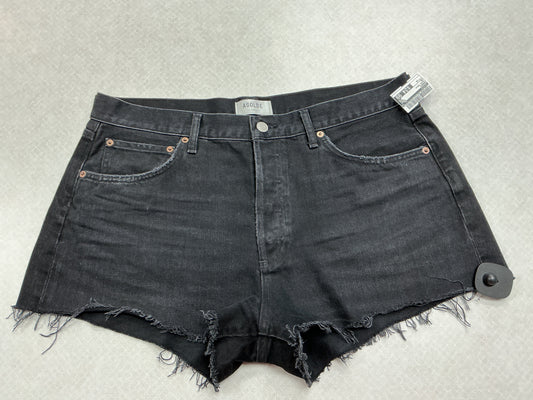 Shorts By Agolde In Black Denim, Size:14
