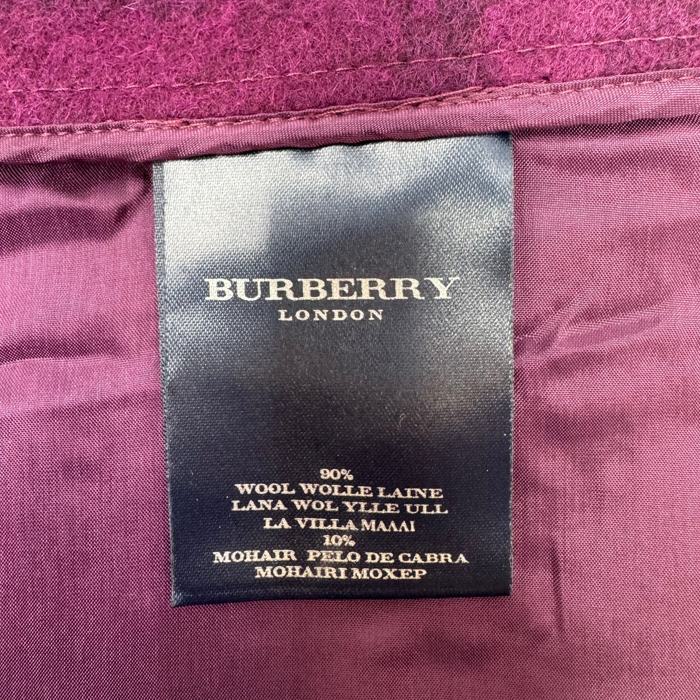 Nova Check Wool Mini Skirt Luxury Designer By Burberry In Plaid Pattern, Size: 8