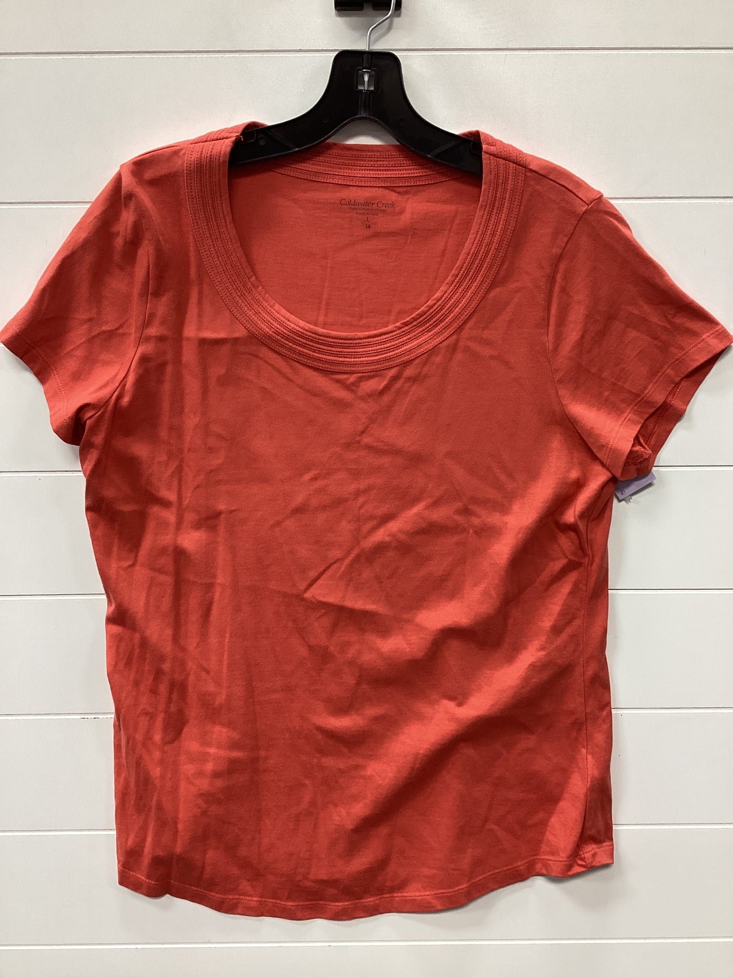 Top Ss By Coldwater Creek In Orange, Size:L