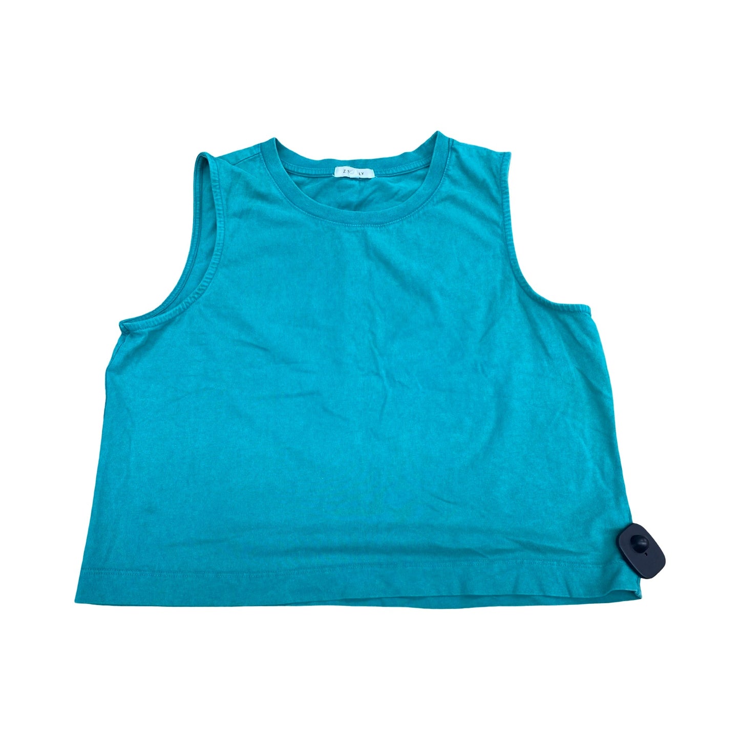 Top Sleeveless Basic By Z Supply In Teal, Size:L