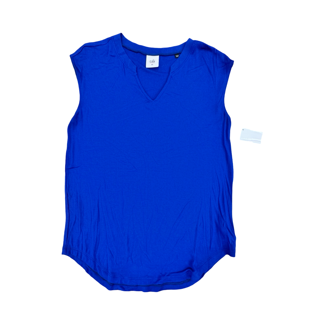 Top Sleeveless By Cabi In Blue, Size:Xs