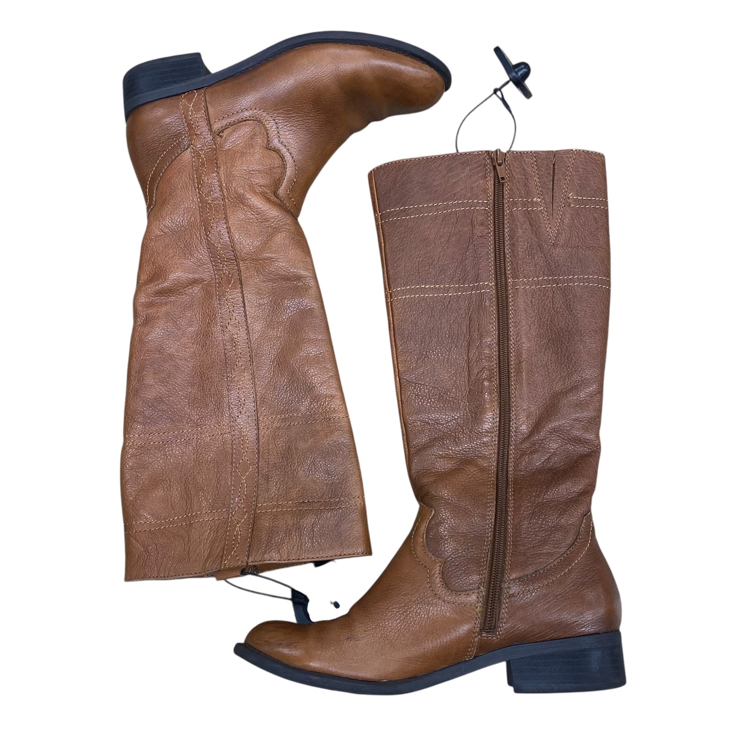 Boots Knee Flats By White Mountain In Brown, Size:7.5