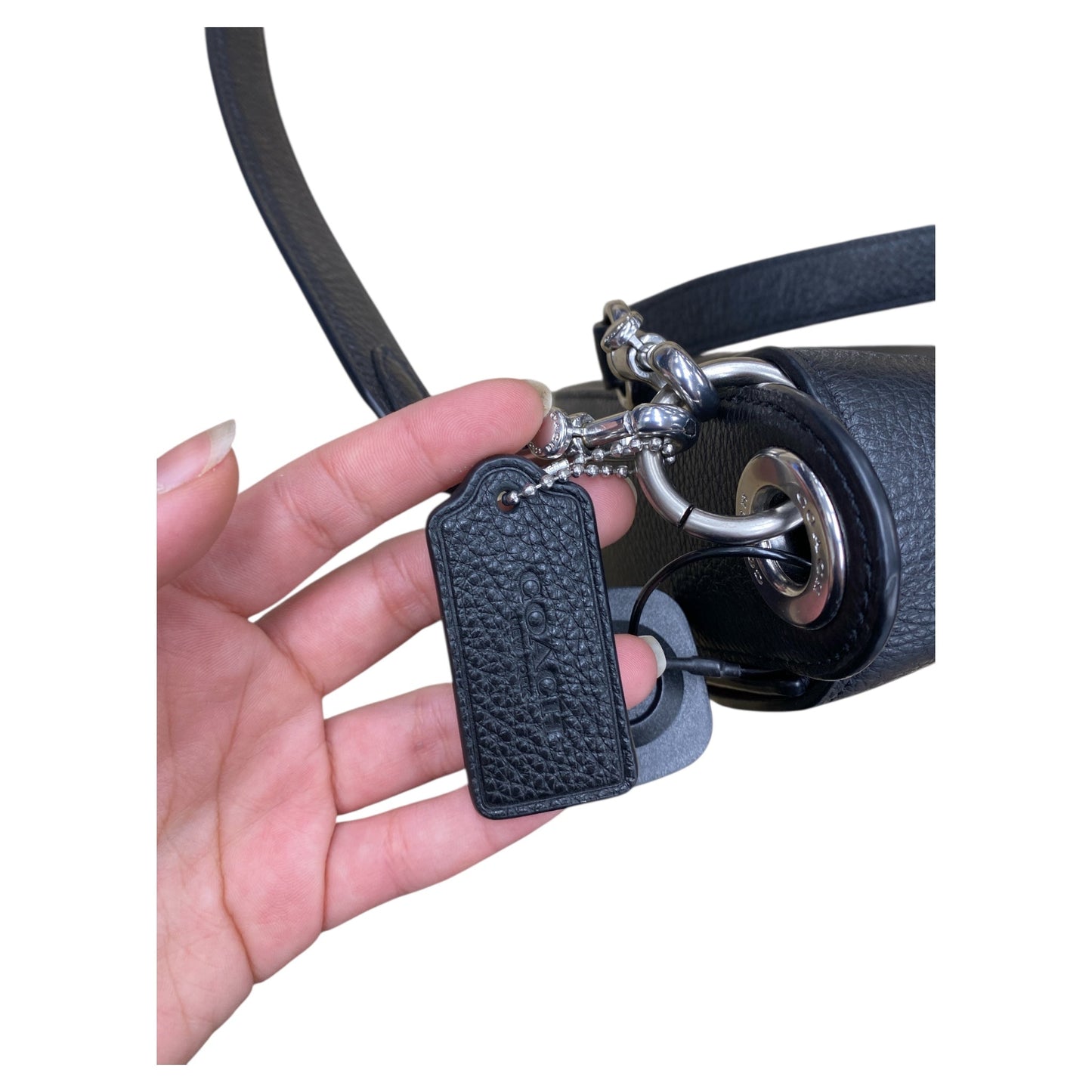 Handbag Designer By Coach In Black, Size:Medium