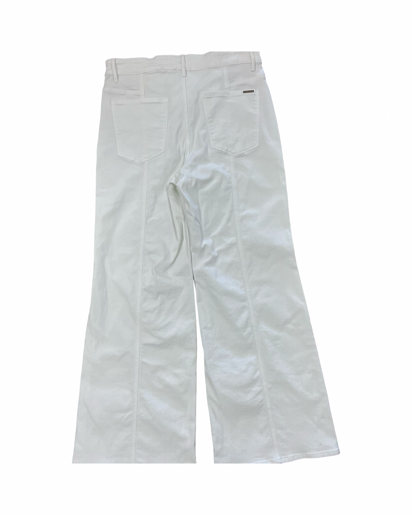 Jeans Wide Leg By White House Black Market In White Denim, Size:12