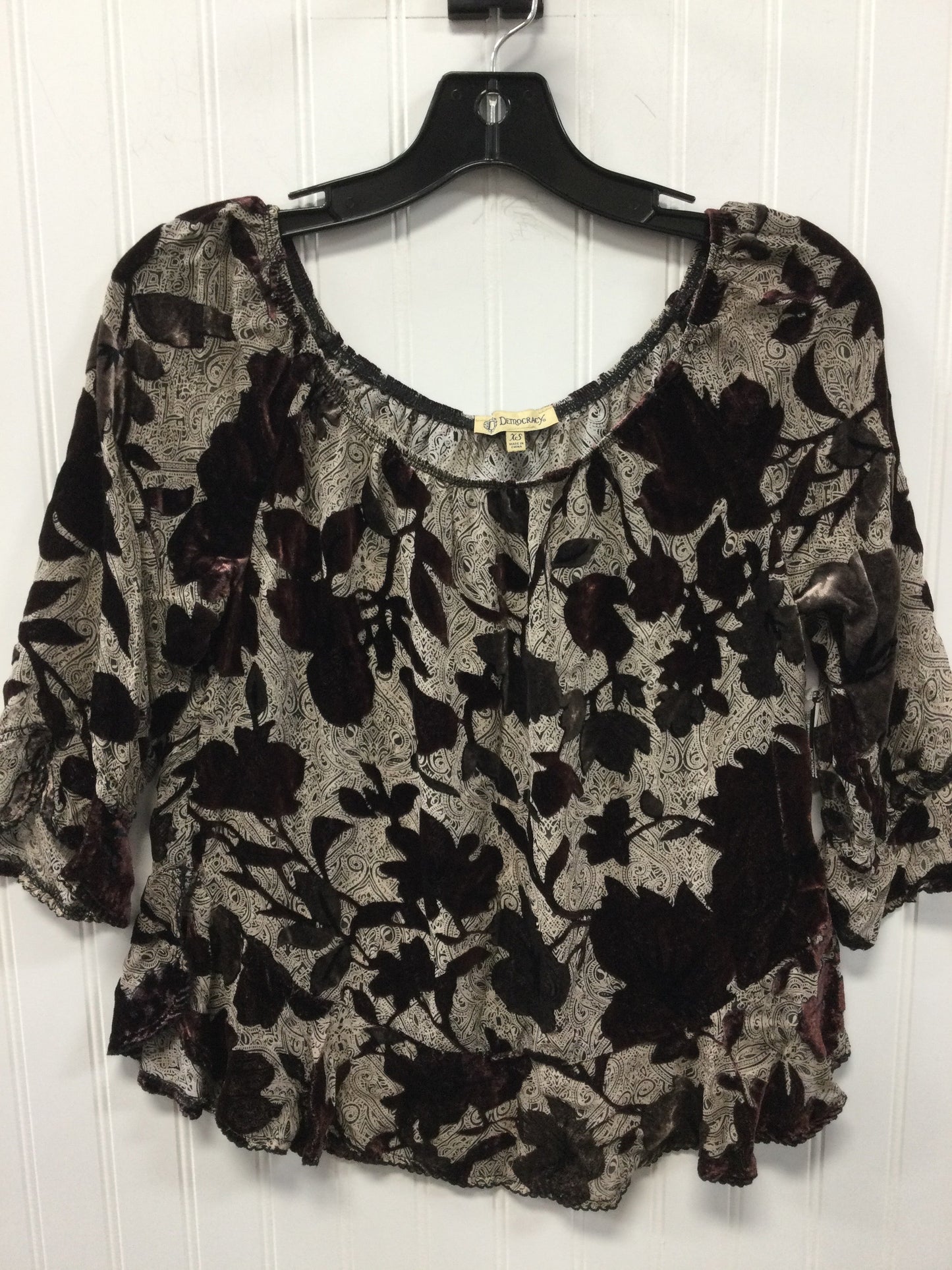 Top Ls By Democracy In Taupe, Size:Xs
