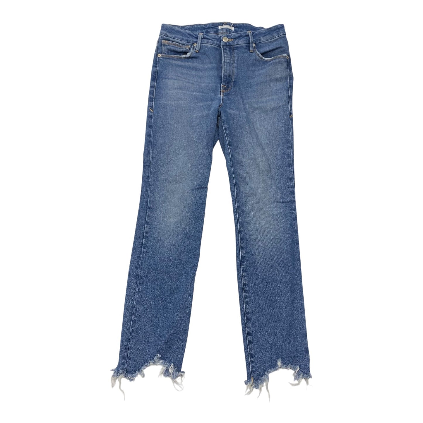 Jeans Skinny By Good American In Blue Denim, Size:6