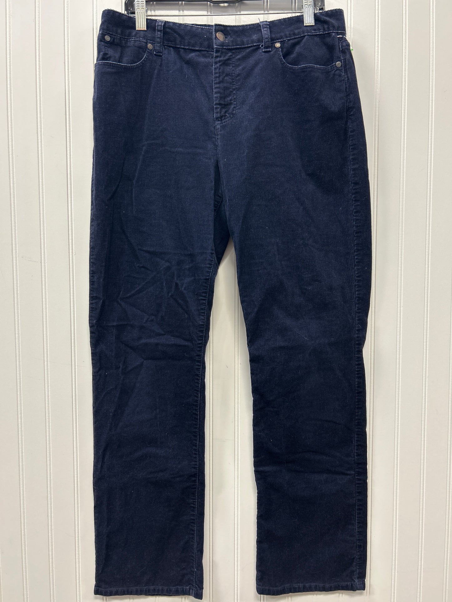 Pants Corduroy By Talbots In Navy, Size:12