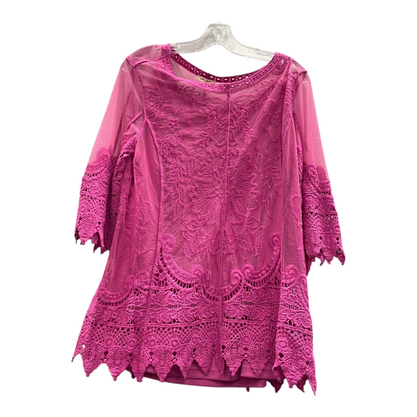 Top Ls By Ultra Pink In Pink, Size:L