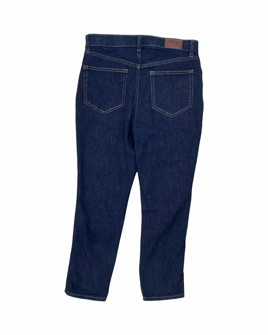 Jeans Cropped By Lands End In Blue Denim, Size:8