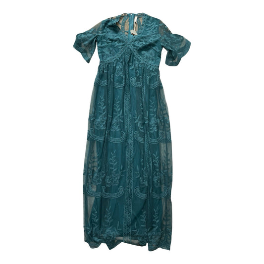 Mat Dress By Pink Blush In Teal, Size:S