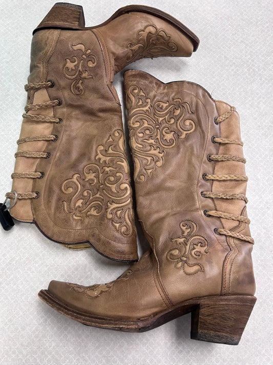 Boots Western By Corral In Tan, Size:8