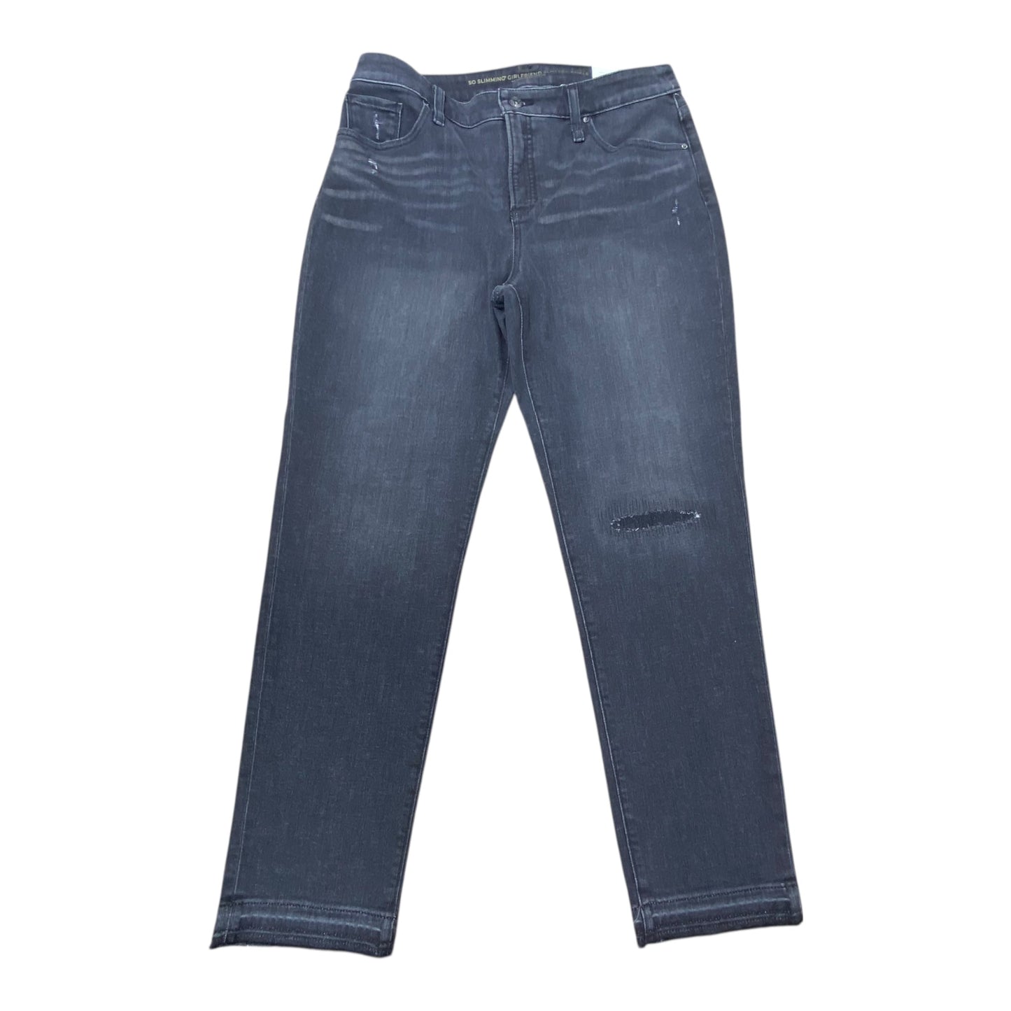 Jeans Skinny By Chicos In Grey Denim, Size:10
