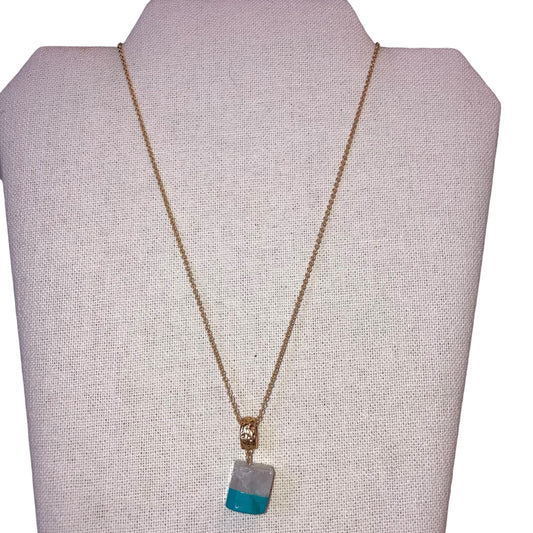 Necklace Charm By J. Crew In Blue & White