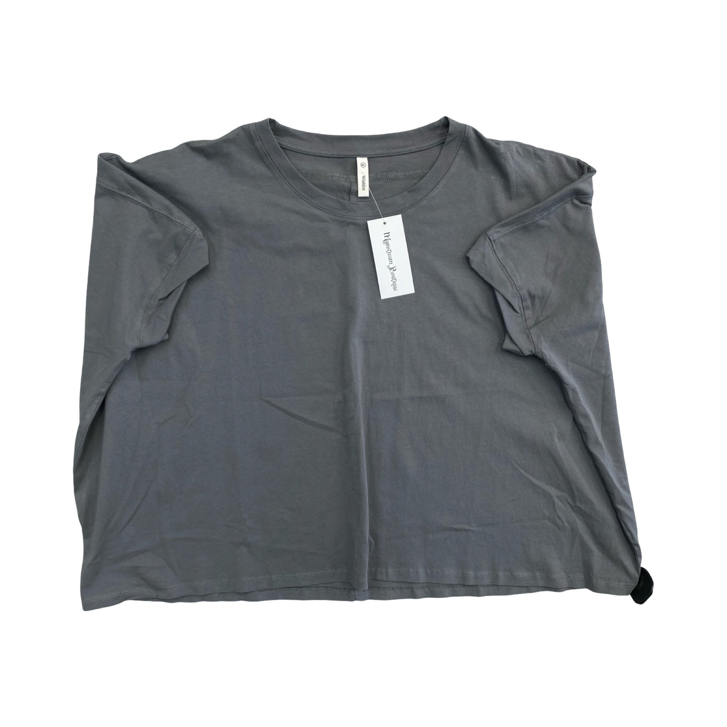 Top Ss Basic By Wishlist In Grey, Size:M