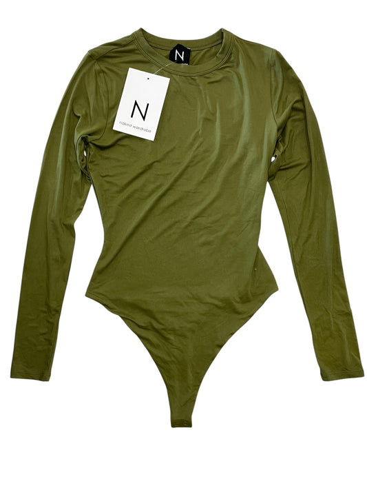 Bodysuit By Nakedwardrobe In Green, Size:M