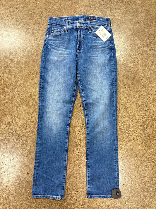 Jeans Straight By Adriano Goldschmied In Blue Denim, Size:4