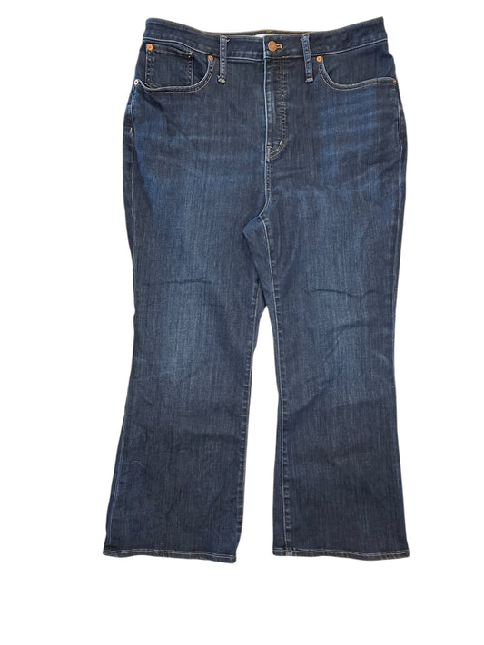 Jeans Boot Cut By Madewell In Blue Denim, Size:14