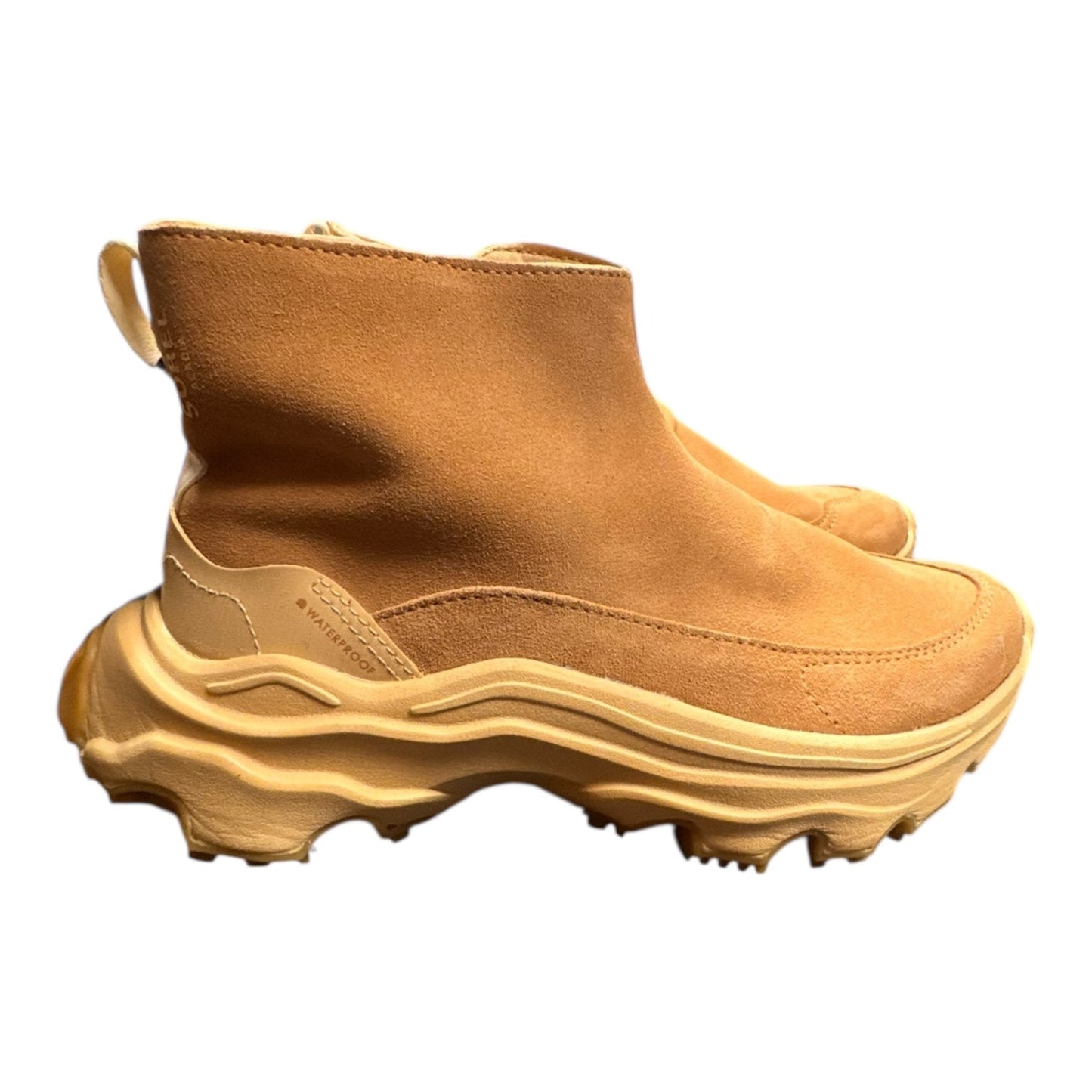 Boots Ankle Heels By Sorel In Tan, Size:7.5