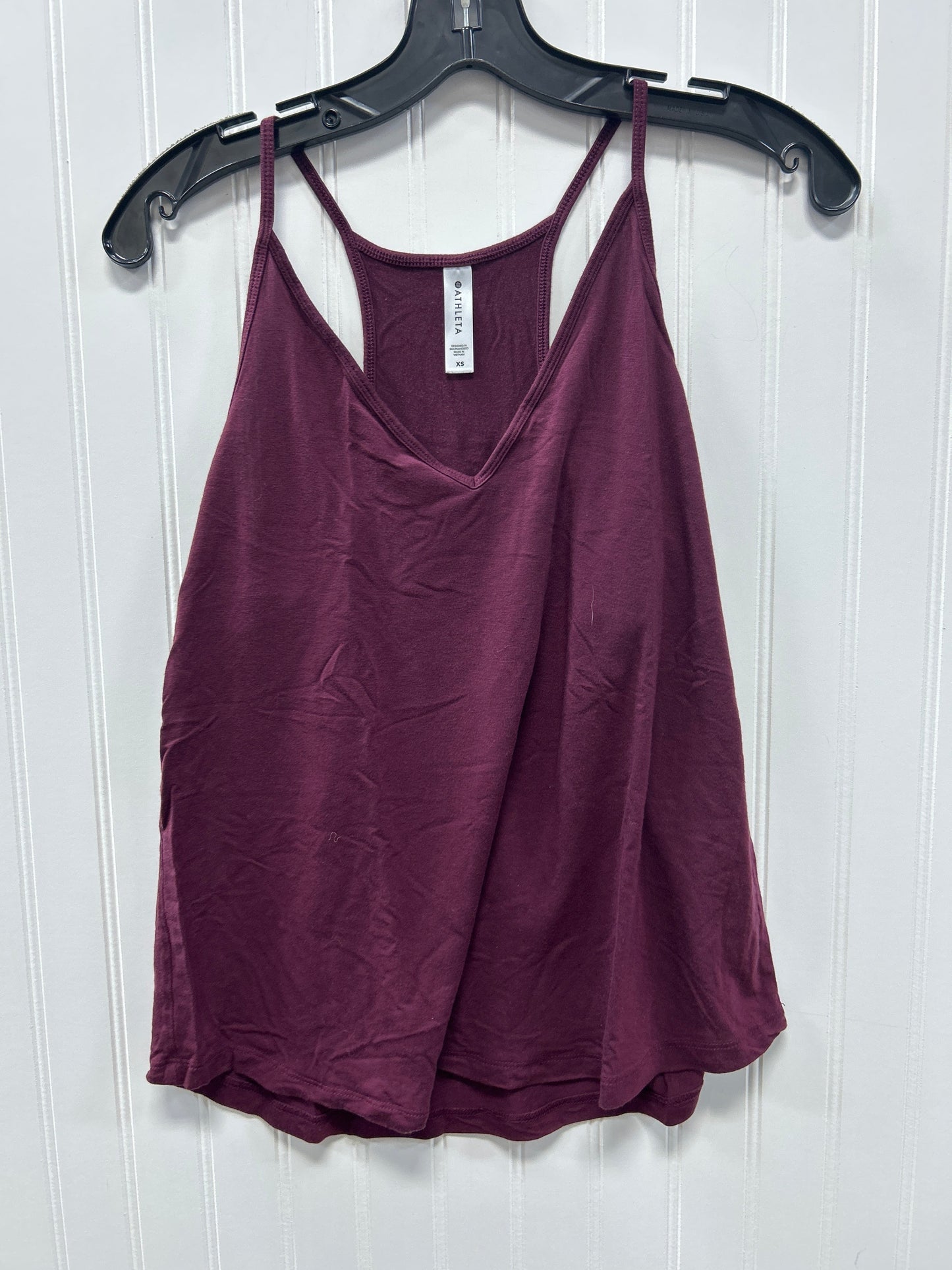 Athletic Tank Top By Athleta In Maroon, Size:Xs