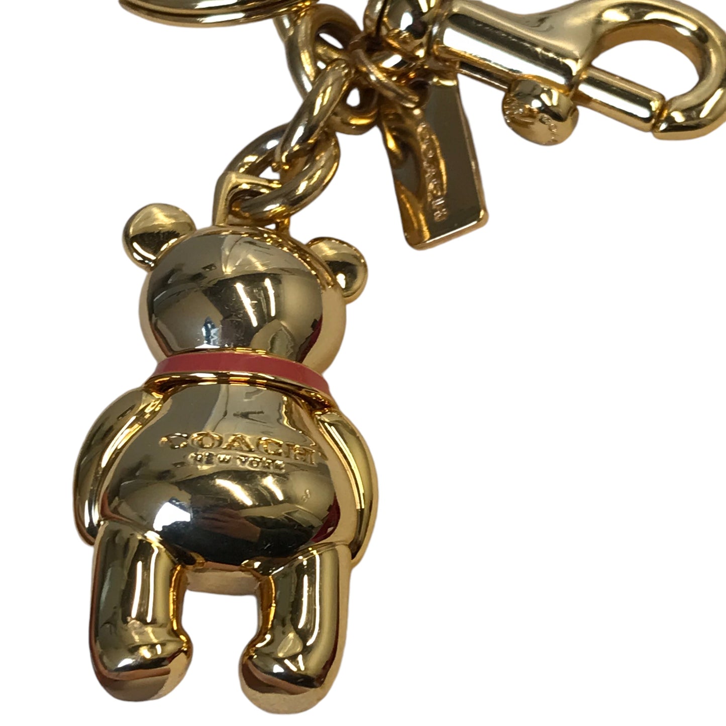 Key Chain Designer By Coach In Gold