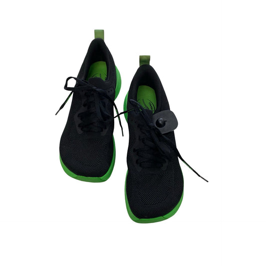 Shoes Athletic By Tarkine In Black & Green, Size:9.5