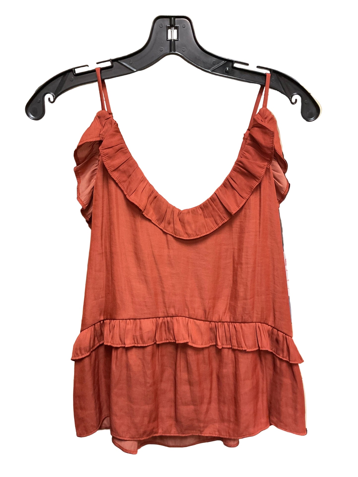 Top Sleeveless By Grade & Gather In Orange, Size:S