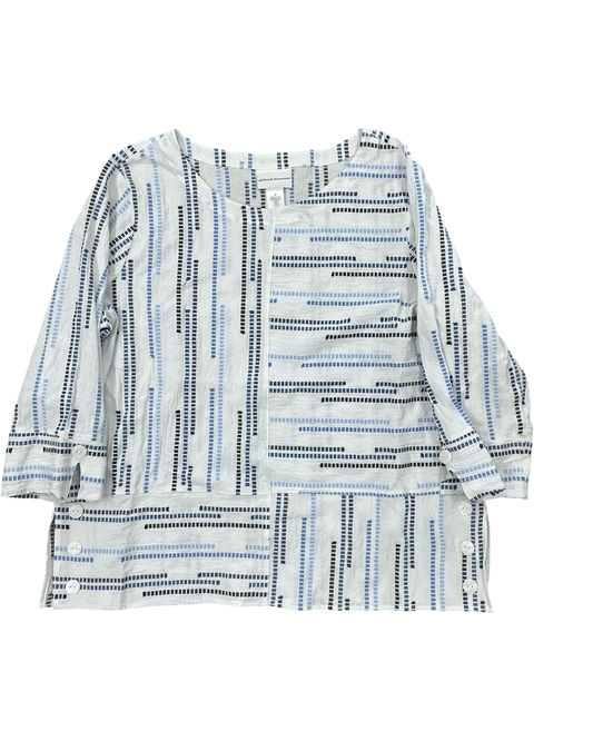 Top 3/4 Sleeve By Alfred Dunner In White, Size:M