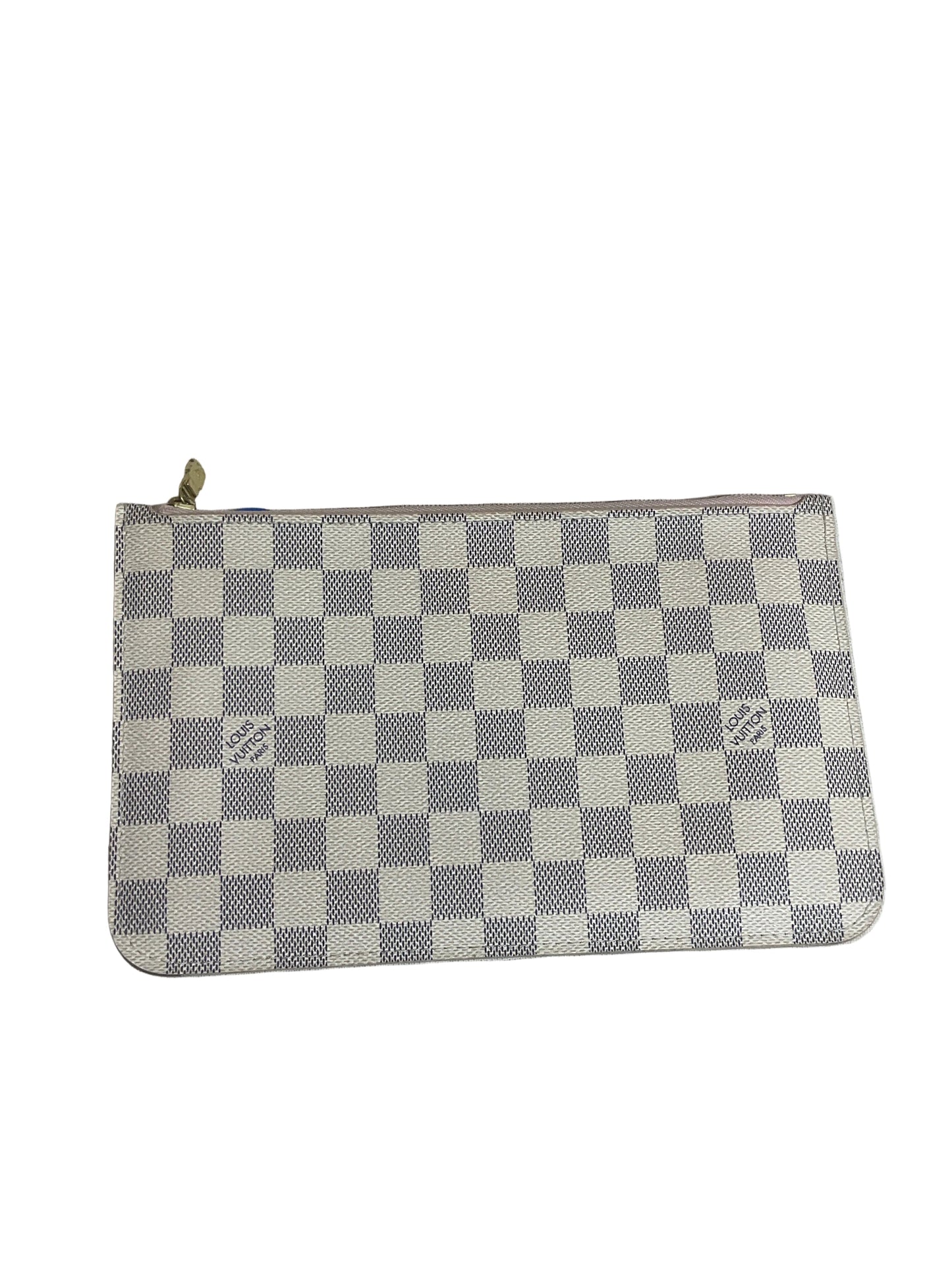 Wristlet Luxury Designer By Louis Vuitton In Cream, Size:Small