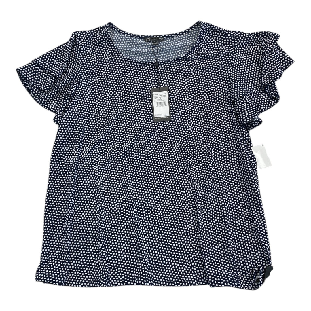 Top Ss By Adrianna Papell In Polkadot Pattern, Size:1X