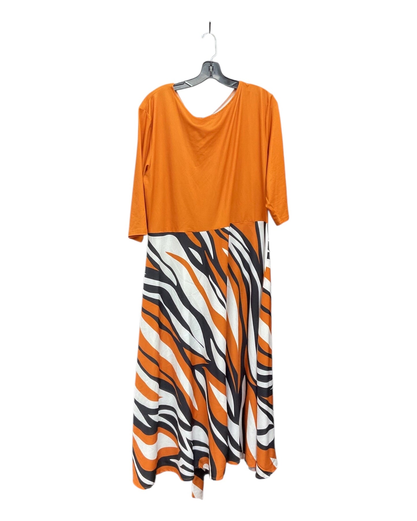 Dress Casual Maxi By Clothes Mentor In Orange, Size:1X