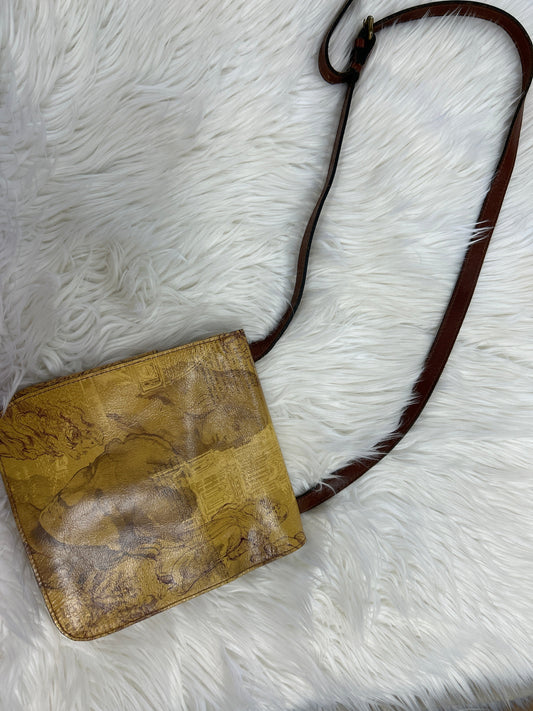 Crossbody Designer By Patricia Nash In Tan, Size:Medium