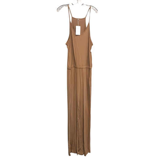 Jumpsuit In Tan, Size:Xl
