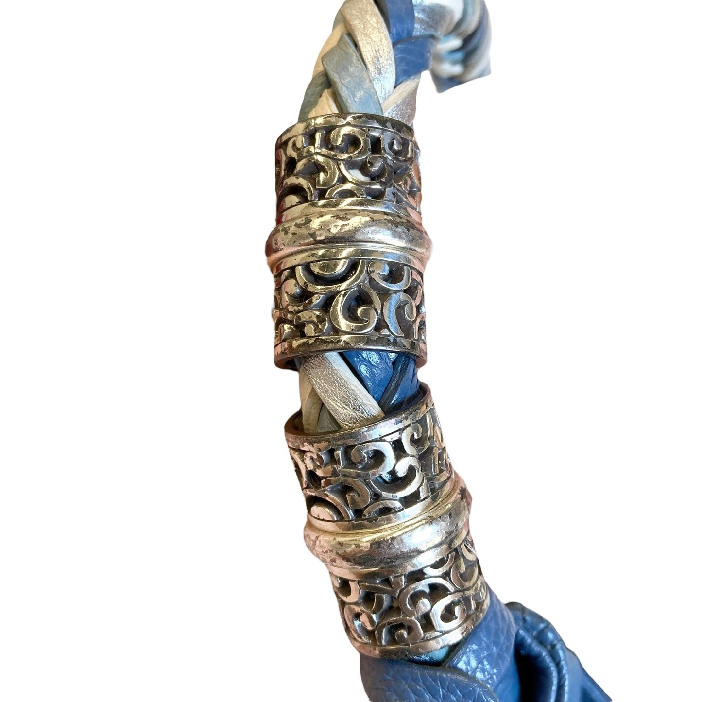 Handbag By Brighton In Blue, Size:Medium