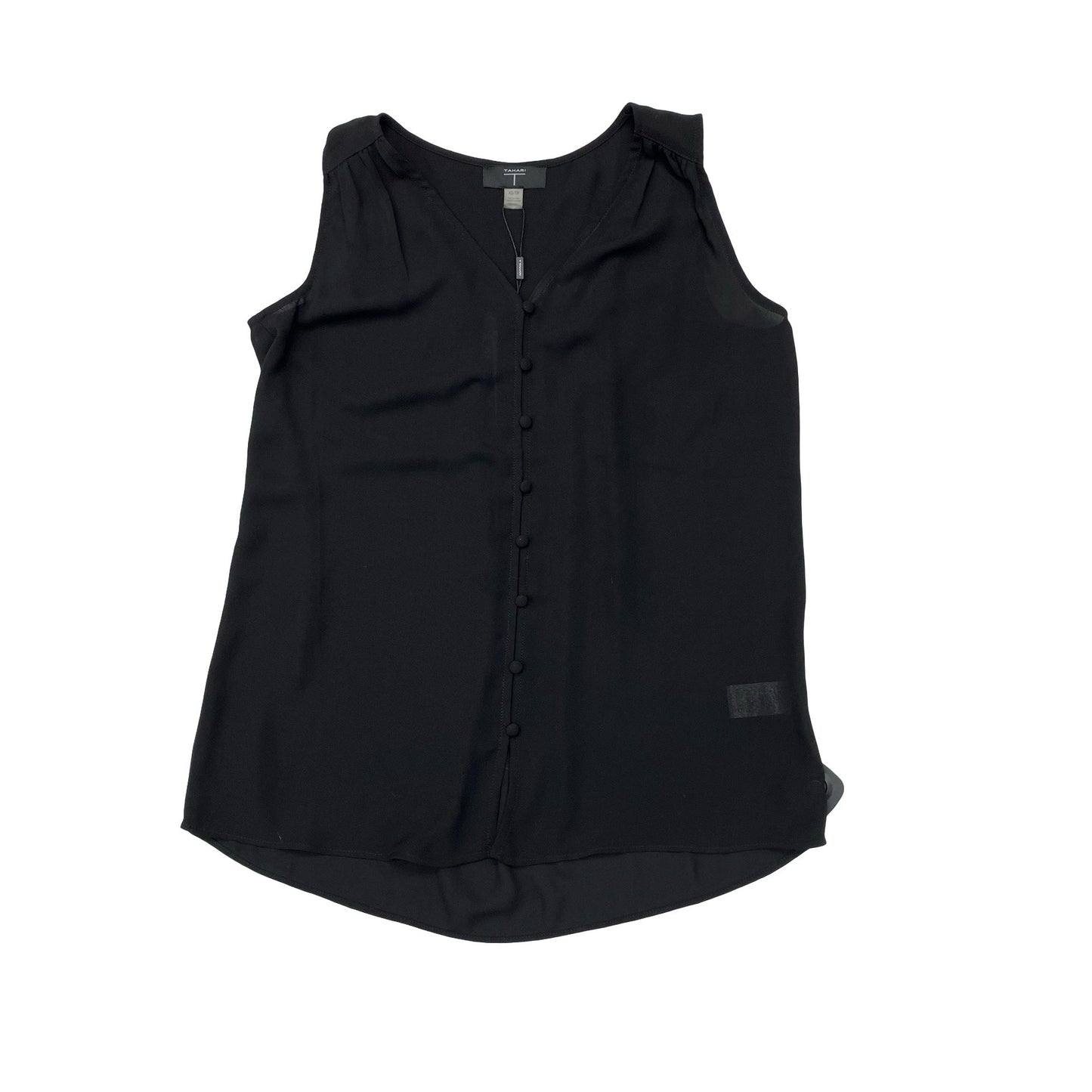 Top Sleeveless By Tahari In Black, Size:Xs