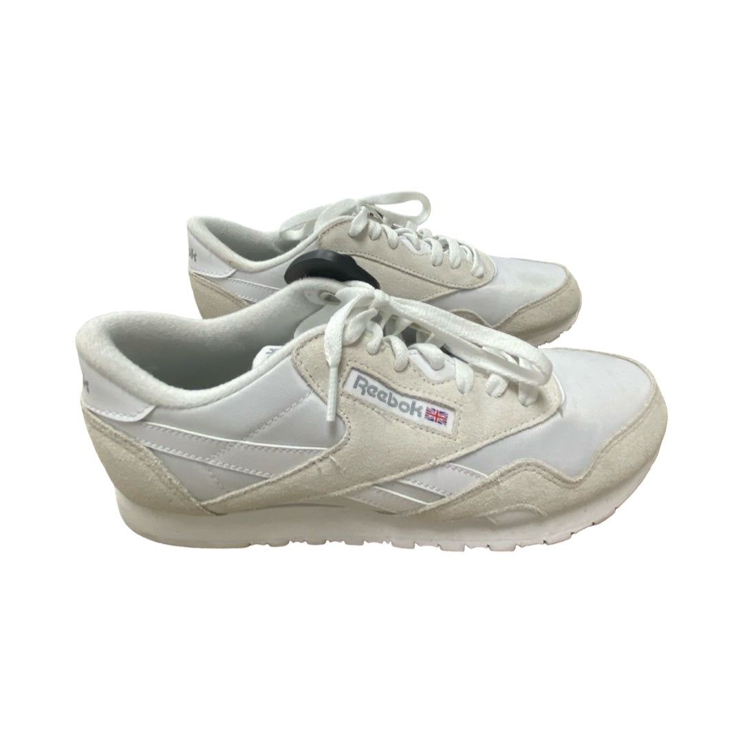 Shoes Athletic By Reebok In White, Size:9.5