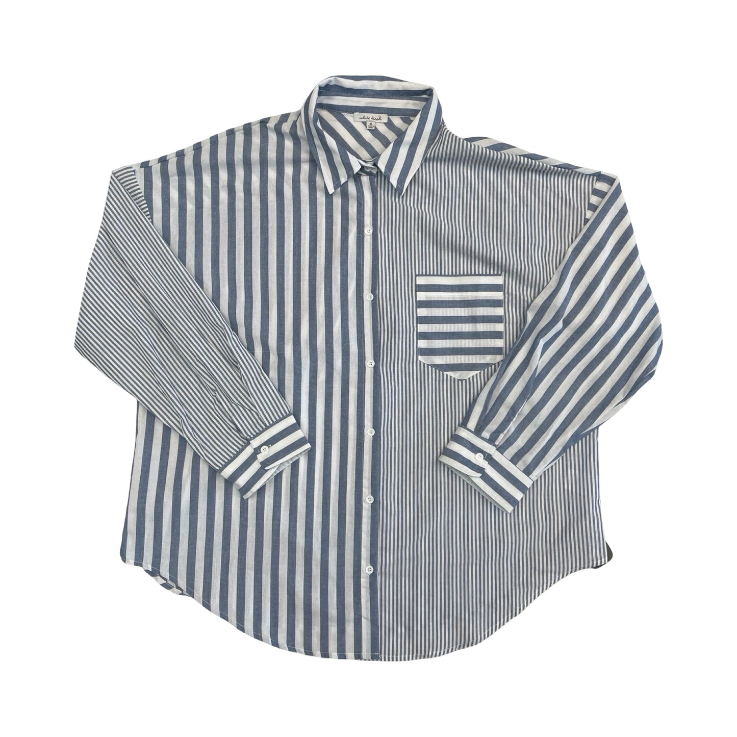 Top Ls By White Birch In Striped Pattern, Size:Xl