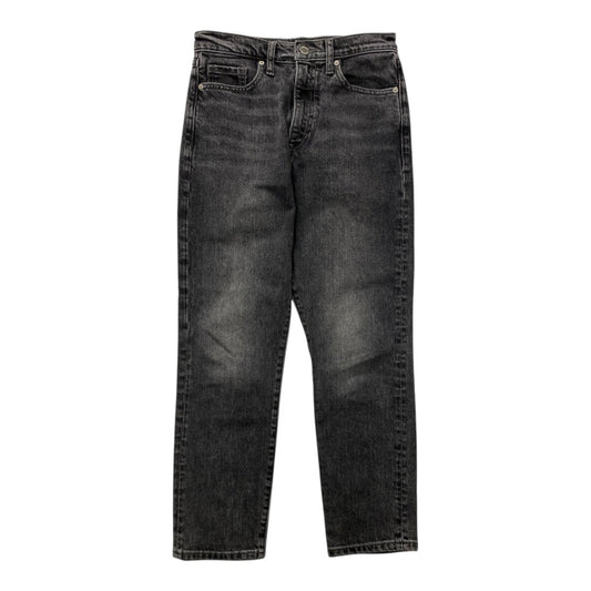 Jeans Straight By Banana Republic In Black Denim, Size:4