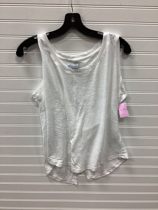 Athletic Tank Top By Columbia In White, Size:M