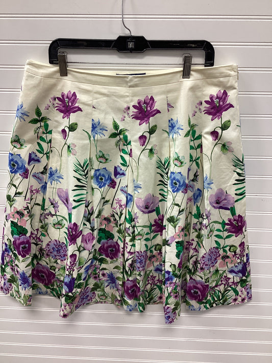 Skirt Midi By Talbots In Cream, Size:14