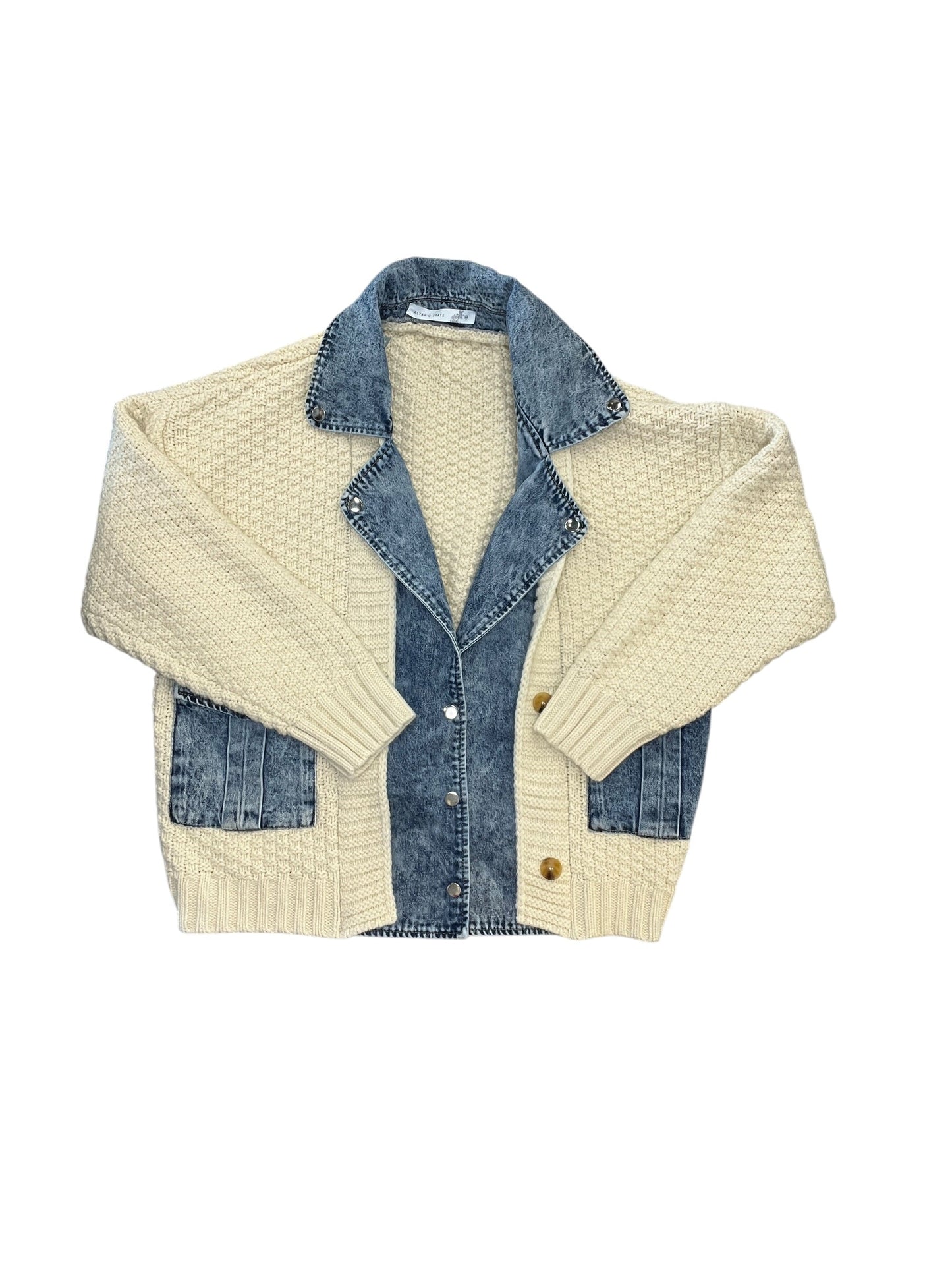 Jacket Other By Altard State In Blue & Cream, Size:Xs