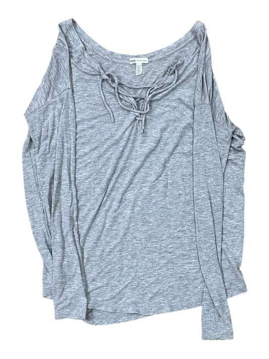 Top Ls By Pink In Grey, Size:Xs