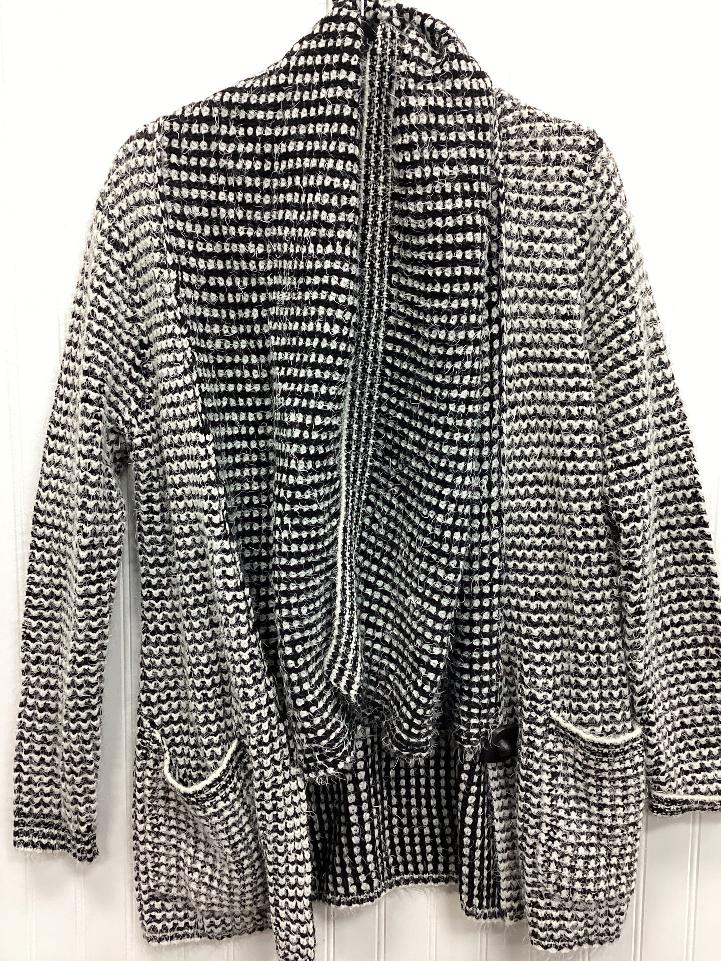 Sweater Cardigan By Cma In Black & White, Size:M
