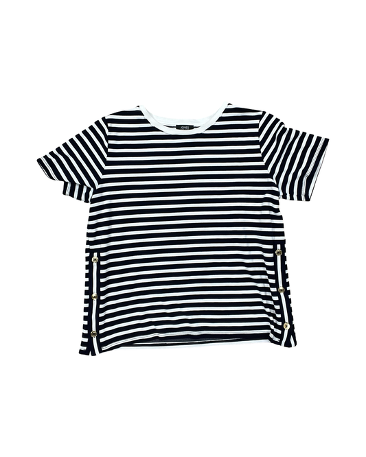 Top Ss By Jones New York In Blue & White, Size:M
