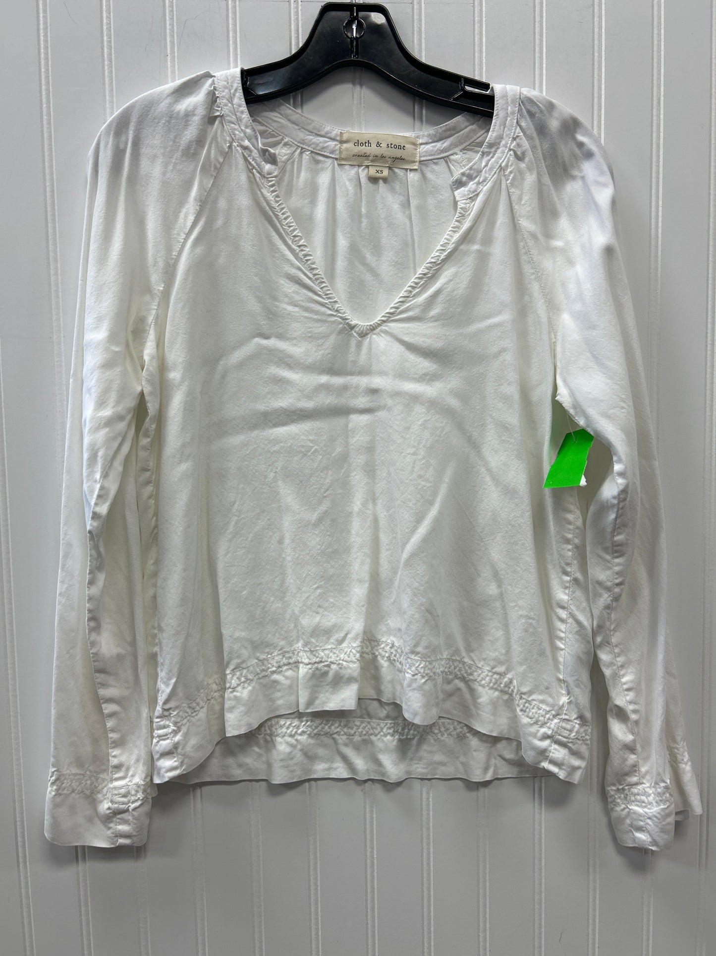 Top Ls By Cloth & Stone In White, Size:Xs