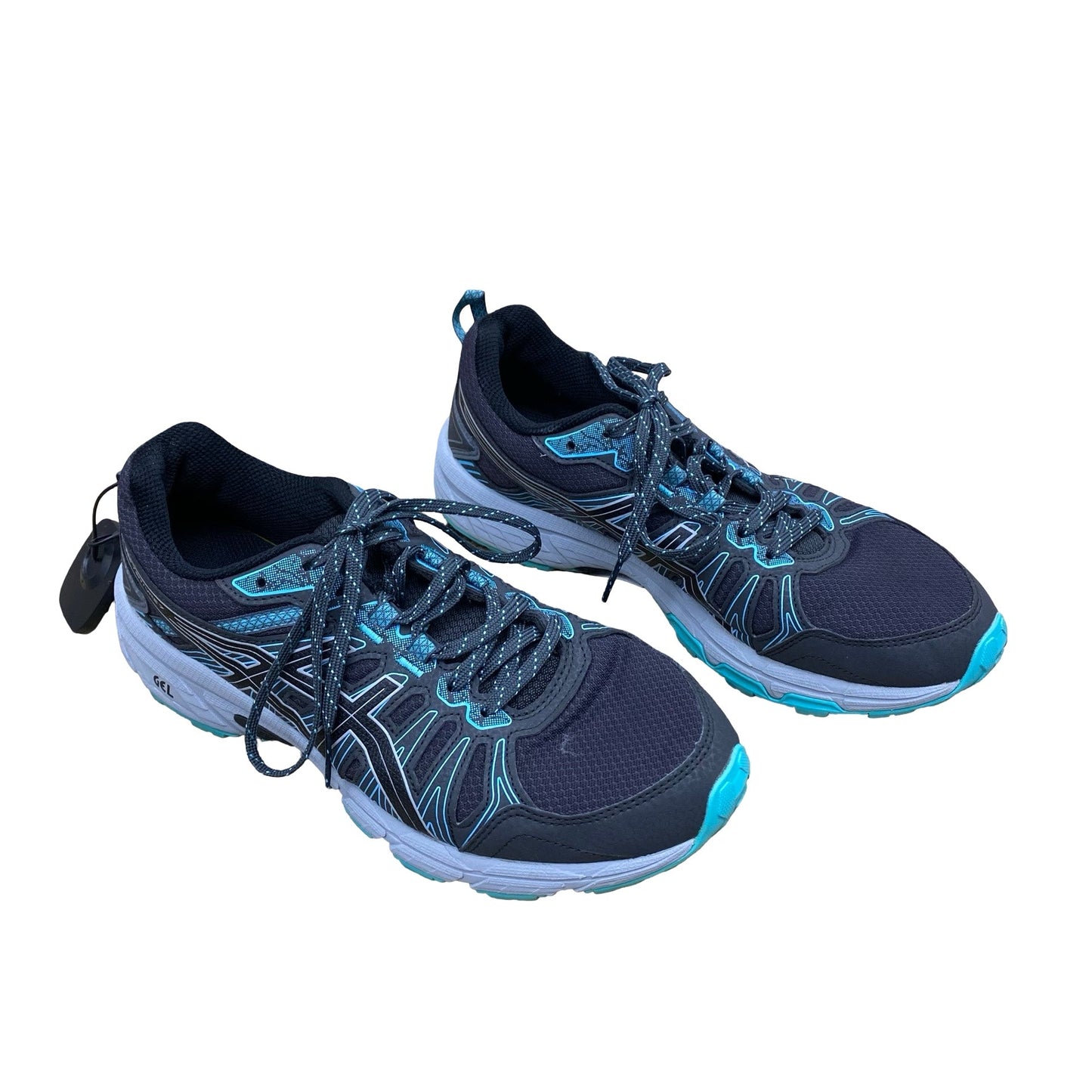 Shoes Athletic By Asics In Black & Blue, Size:8.5