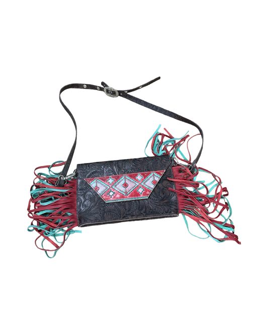 Crossbody By Clothes Mentor In Teal, Size:Medium