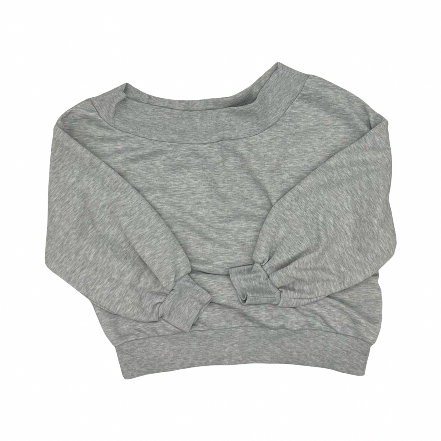 Sweatshirt Crewneck By Clothes Mentor In Grey, Size:S