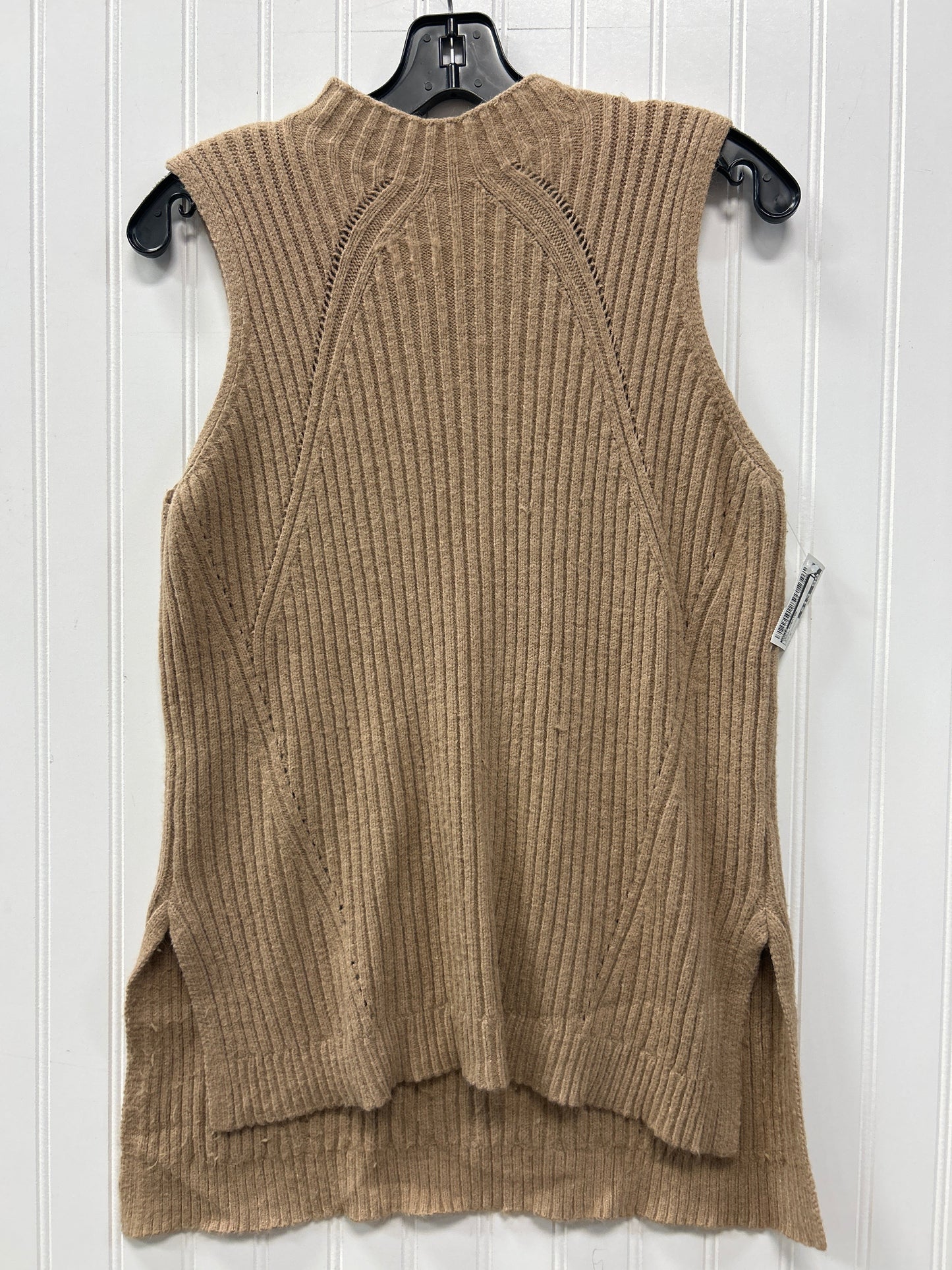 Vest Sweater By Elle In Brown, Size:S