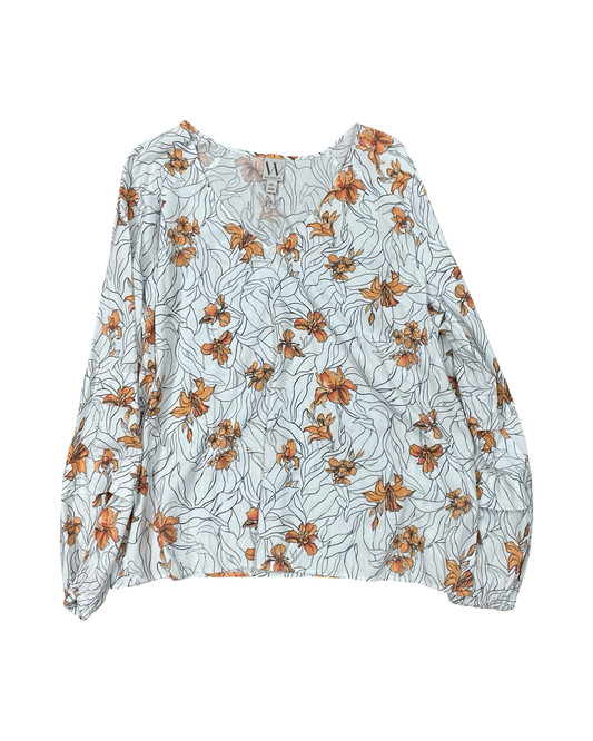 Top Ls By Worthington In White, Size:1X