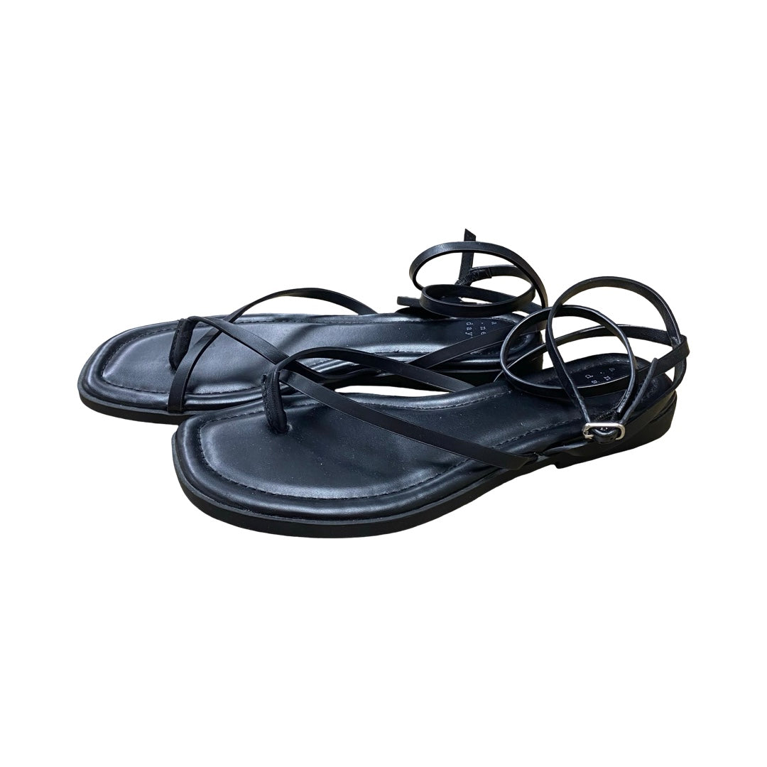 Sandals Flats By A New Day In Black, Size:8